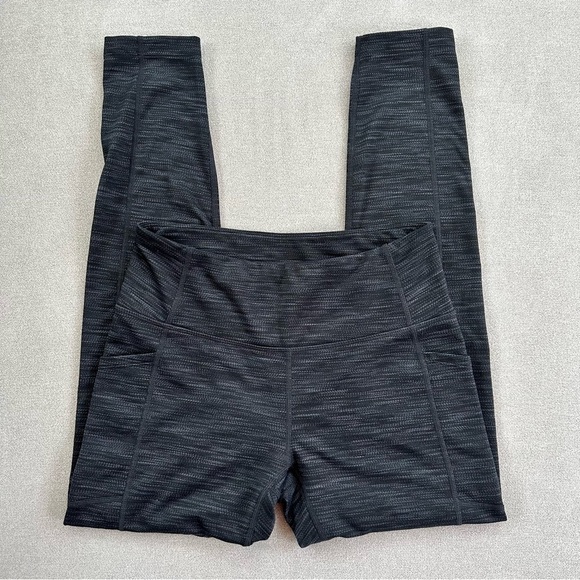 Mondetta Brushed Jacquard Legging. Gray/Black. Small. - Picture 3 of 9